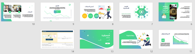 قالب عرض تقديمي بوربوينت عرض استثمارات العملات المشفرة -14 شرائح