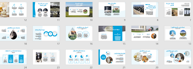 قالب عرض تقديمي عرض مزرعة الألبان -42 شريحة