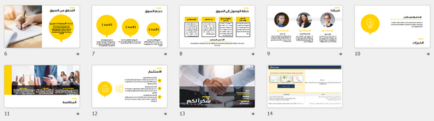 قالب بوربوينت -عرض تقديمي للشركات الناشئة _14_شريحة